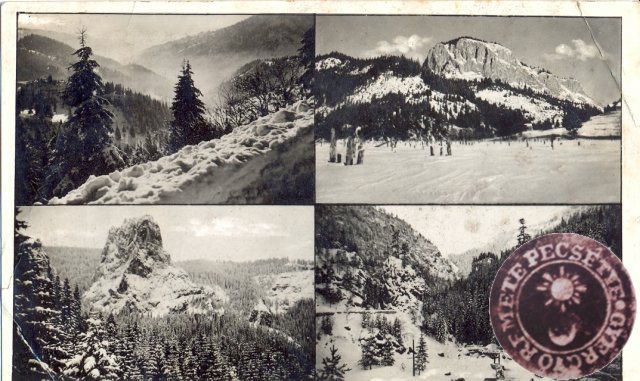 Gyergyói hegyek - képeslap 1943-ból